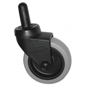 Replacement Swivel Caster, Bayonet, 3in Wheel, Black