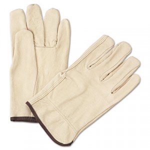 4000 Series Pigskin Leather Driver Gloves, Large, Yellow