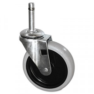 Replacement Swivel Casters, Bayonet, 4in Wheel, Black