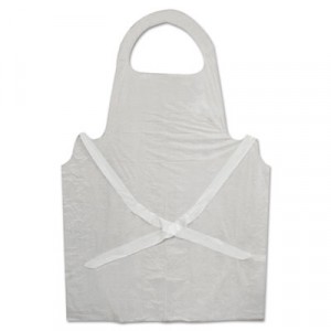Disposable Apron, Polypropylene, White