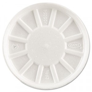 Vented Foam Lids, Fits 6-32oz Cups, White