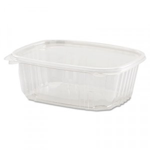 Clear Hinged Deli Container, Plastic, 32 oz, 7-1/4x6-2/5x2-5/8, 100/Bag