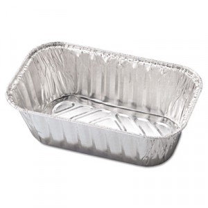 Aluminum Baking Pan, #1 Loaf, 5 23/32x3 5/16x2 1/32