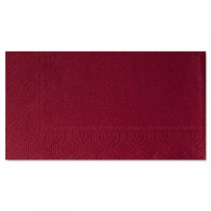 Dinner Napkins, Paper, 1/8 Fold, Two-Ply, 15" x 17", Burgundy