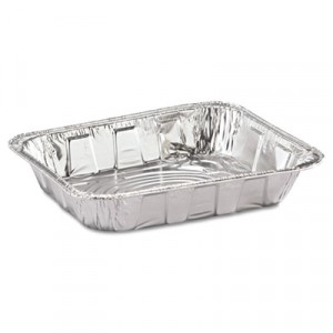 1/2-Size Aluminum Steam Pans, 120oz, 10 3/8w x 12 3/4d x 2 9/16h