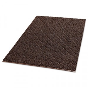 Diamond-Deluxe Duet Vinyl-Loop Floor Mat, Vinyl, 36x60, Brown/Caramel