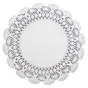 Cambridge Lace Doilies, Round, 10", White