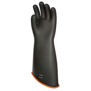 NOVAX Insulating Glove, Class 3, 18 In., Blk./Orn., Contour Cuff