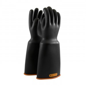 NOVAX Insulating Glove, Class 4, 18 In., Blk./Orn., Bell Cuff