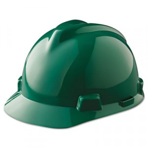 V-Gard Hard Hats, Fas-Trac Ratchet Suspension, Green