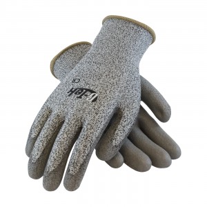 G-Tek CR S&P HPPE 13G Shell Gry. PU Coated Palm EN3 Size Large