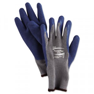 PowerFlex Gloves, Blue/Gray, Size 9