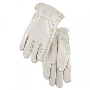 Full Leather Cow Grain Driver Gloves, Tan, X-Large