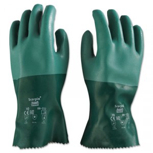 Scorpio Neoprene Gloves, Green, Size 10 (X-Large)
