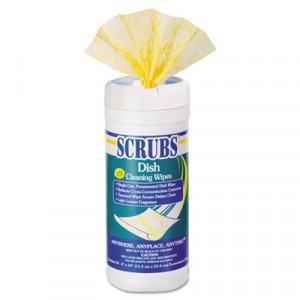 Dish Cleaning Wipes, 50 per Canister