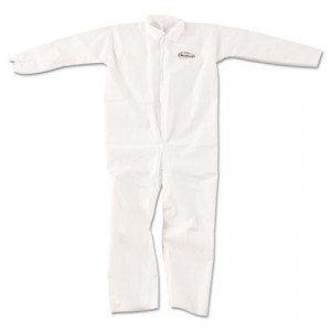 KLEENGUARD A20 Coveralls, MICROFORCE Barrier SMS Fabric, White, X-Large