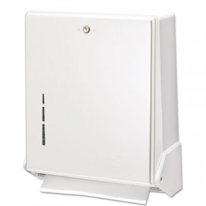 True Fold Metal Front Cabinet Towel Dispenser, 11 5/8x5x14 1/2, White