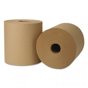 EcoSoft Green Seal Universal Roll Towels, 8" x 800ft, Natural