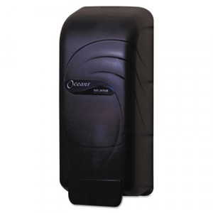 Soap & Hand Sanitizer Dispenser, 4-1/2x4-3/8x10-1/2, 800 ml, Black
