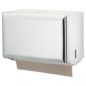 Standard Key-Lock Singlefold Towel Dispenser, Steel, 10 3/4x6x7 1/2, White