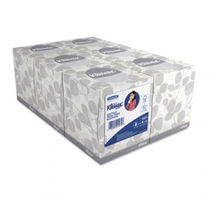 KLEENEX White Facial Tissue 2-Ply POP-UP Box 95/BX 6/CS
