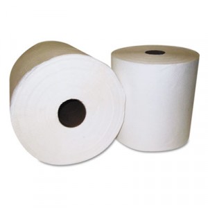 Hardwound Roll Towels, 8" x 800ft, White