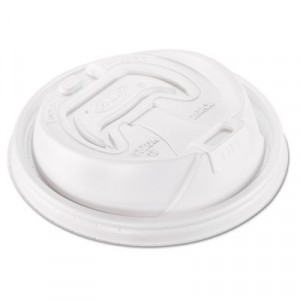 Optima Hot Cup Lids, Fits 12-24oz Cups, White