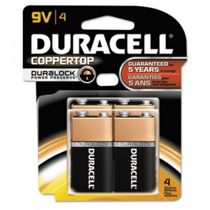 Coppertop Alkaline Batteries, 9V