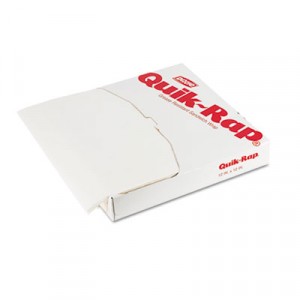 Quik-Rap Grease-Resistant Waxed Sandwich Paper, 12x12, Opaque White, 1000/Pack