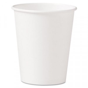 Polycoated Hot Paper Cups, 10 oz, White