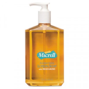 MICRELL Antibacterial Lotion Soap, 12oz, Pump Bottle, Fresh Scent