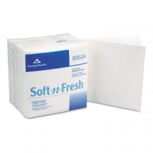Soft-n-Fresh Patient Care Disposable Wash Cloths, 13x13, White, 50/Pack