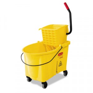 WaveBrake 44-Quart Bucket/Sideward Pressure Wringer Combination, Yellow