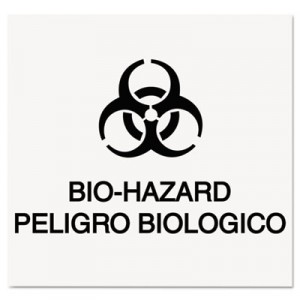 Medical Decal, "Bio Hazard", 10x7, White