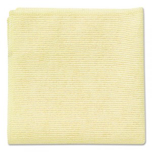 Microfiber Cleaning Cloths, 16x16, Yellow