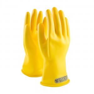 NOVAX Insulating Glove, Class 00, 11 In., Ylw., Straight Cuff