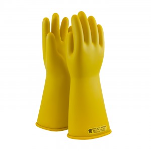 NOVAX Insulating Glove, Class 2, 14 In., Ylw., Straight Cuff