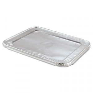 Steam Table Pan Foil Lid, Fits Half-Size Pan, 100/Pack