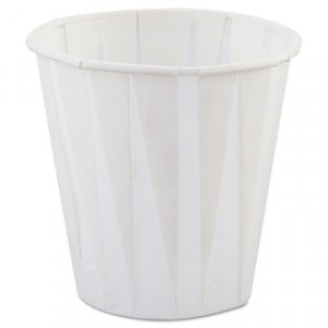 Paper Drinking Cups, 3 1/2 oz., White, 100/Bag