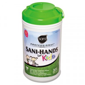 Sani-Hands for Kids, 5x7 1/2, White
