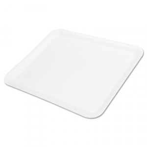 Supermarket Tray, Foam, White, 11-1/4x9-1/4, 125/Bag