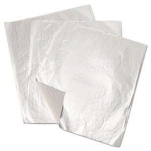 Cushion-Fold Plain Foil Wrap Sheets, 14x16, Silver, 1000/Pack