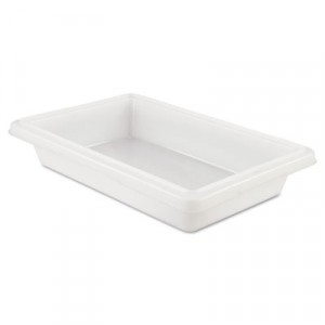 Food/Tote Boxes, 2gal, 18w x 12d x 3 1/2h, White