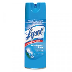 Disinfectant Spray, Spring Waterfall, Liquid, 12 oz. Aerosol Can