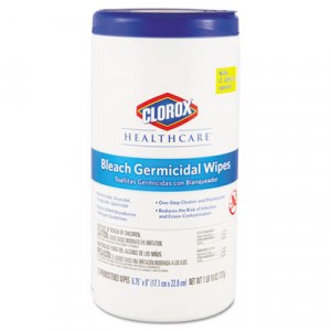 Germicidal Wipes, 6 3/4x9, Unscented, 70/Canister