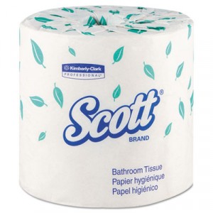 Tissue Toilet 4.5x4 2Ply White Scott 605SHT/RL 80/CS