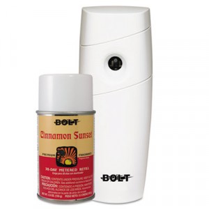 Air Freshener Starter Kit, Cinnamon, 4w x 3d x 9 1/2h, White