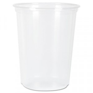 RK Ribbed Cold Drink Cups, 7 oz, Clear