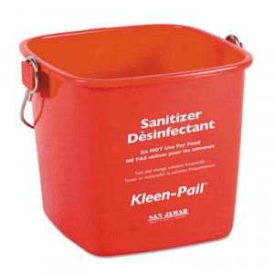 Kleen-Pail, 6qt, Plastic, Red