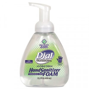 Antibacterial Hand Sanitizer Foam, Neutral Scent, 450mL Pump Bottle